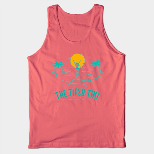 The Tipsy Tiki - Good Vibes Happen on the Tides Tank Top by Camp Happy Hour